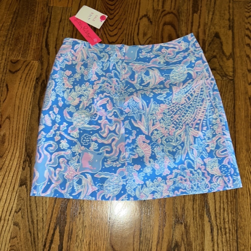 Lilly Pulitzer Jonas High-waisted Skort, Boca Blue Sea What I Sea NWT size 10 - Picture 5 of 9